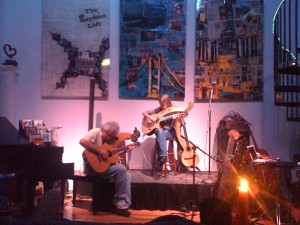 A harp guitar duo at The Hayman Loft. These things are crazy!