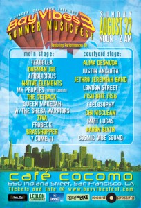 So many great Bay Area bands, so much to do, see, and hear.