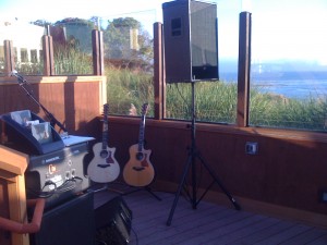If only every venue could have views and weather like this joint!