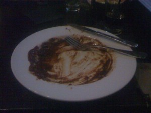Obivously, I didn't like the chicken enchiladas at all during my set break.