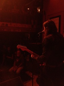 Katie Colpitts digging deep for a packed house last night at The Hotel Utah Saloon in San Francisco, CA.