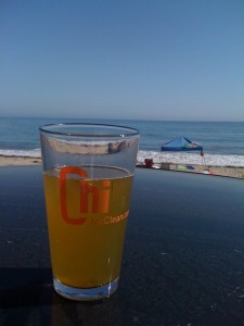 A pic sent from my buddy Jon from his beachside perch somewhere in Santa Barbara, CA.