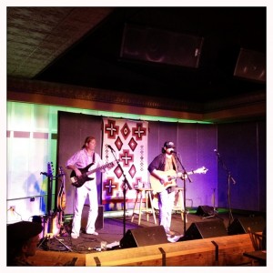 Stephen Styles and "Vince" ripping up the stage, country-style, at Ranch & Reata Roadhouse last night.