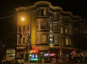 The Hotel Utah Saloon in San Francisco, CA. Site of many a wild, musical night... including last night.