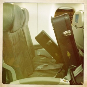 I swear... sometimes these guitars get better treatment and more attention than I do! My ladies traveling in style...