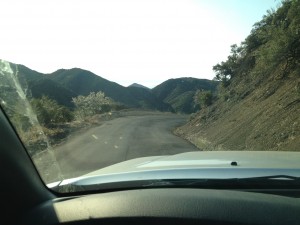 "The club has GOT to be around here somewhere?!" Getting lost in the mountains outside of Santa Barbara, CA.