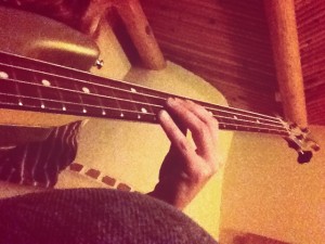 Tracking some bass for a new tune written and recorded with Adam Zelkind on a recent trip to Santa Barbara, CA.