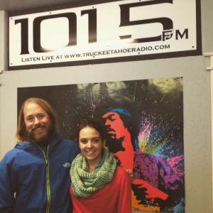 Hanging with 101.5 FM KTKE On-Air Host, Katie Mac after the show.