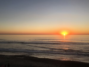 A picture perfect sunset in Carlsbad, CA after a fun day of music and meetings.