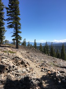 Beautiful views of Lake Tahoe on a mountain bike on the Tahoe Rim Trail.